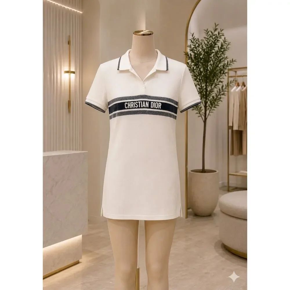 2021 Dioriviera Christian Dior Polo Mini Dress White Large France